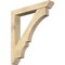 Ekena Millwork Balboa Slat Rough Sawn Bracket w/ Offset Brace, Douglas Fir, 6"W x 36"D x 40"H BKT0604X36X40BOA06RDF - alternate 1